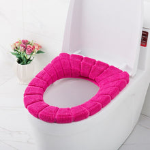 Load image into Gallery viewer, Universal Soft Heated Washable Toilet Seat Mat Set for Home Decor Closestool Mat Seat Case Warmer Toilet Lid Cover Accessories